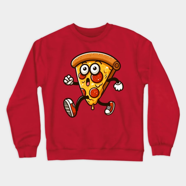 Pizza Fast Food Crewneck Sweatshirt by Plushism